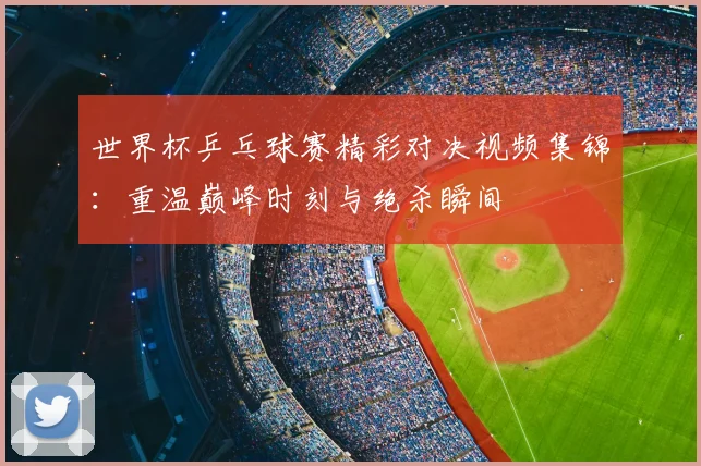 世界杯乒乓球赛精彩对决视频集锦：重温巅峰时刻与绝杀瞬间